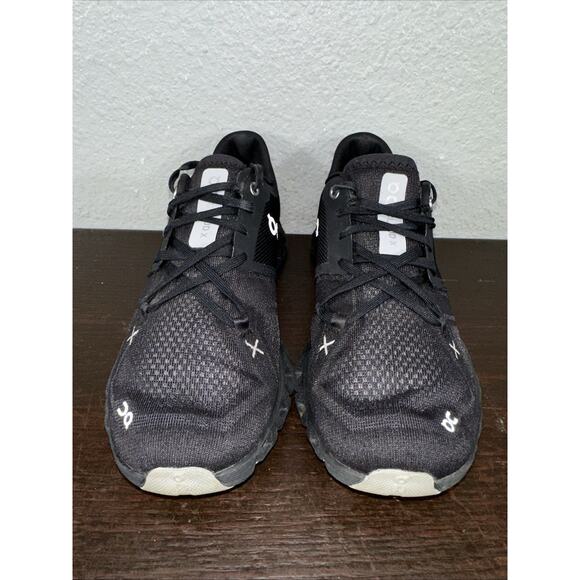 On Cloud X 3 60.98696 Black Silver Sneakers Shoes Womens Size 7 EUC - Picture 2 of 11